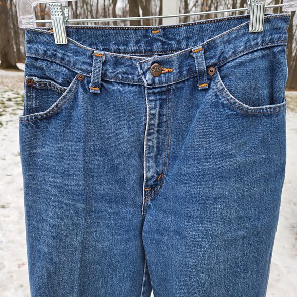 Vintage Eighties Chic Women's Jeans Straight Leg size 11/12 Back Yoke High Waist - Picture 5 of 14